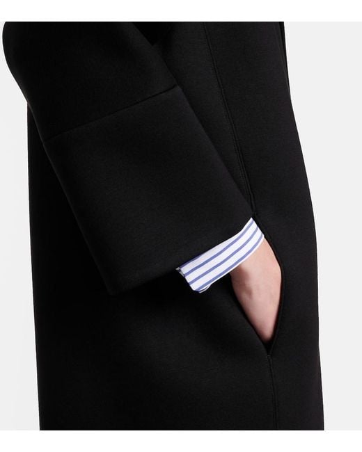 Max Mara Black Mantel Emma Aus Jersey