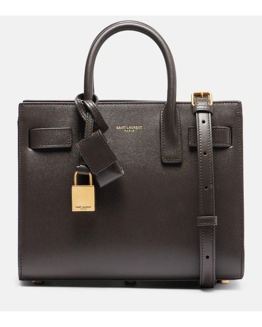 Sac De Jour Nano En Cuir Saint Laurent en coloris Black