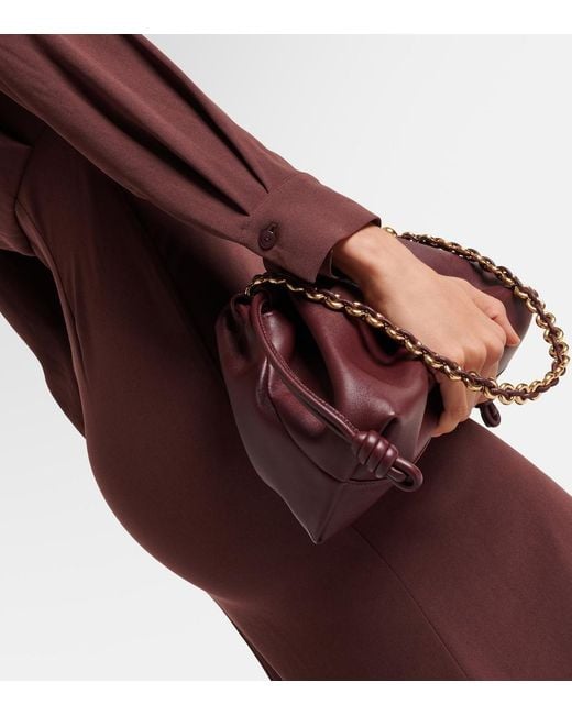 Roland Mouret Purple Gathered Crepe Satin Midi Dress