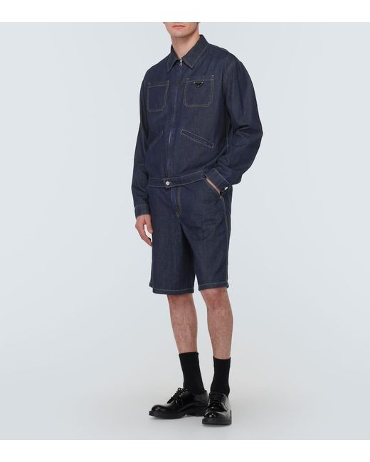Prada Jeansjacke in Blue für Herren