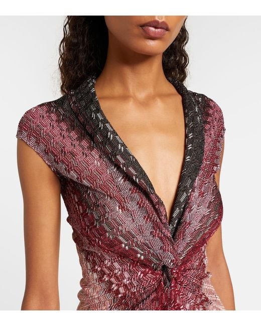 Abito Lungo di Missoni in Purple