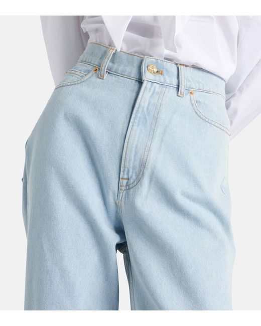 Jeans regular a vita alta di Nina Ricci in Blue