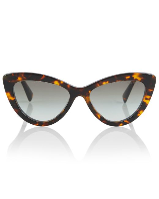 Miu Miu Brown Cat-Eye-Sonnenbrille