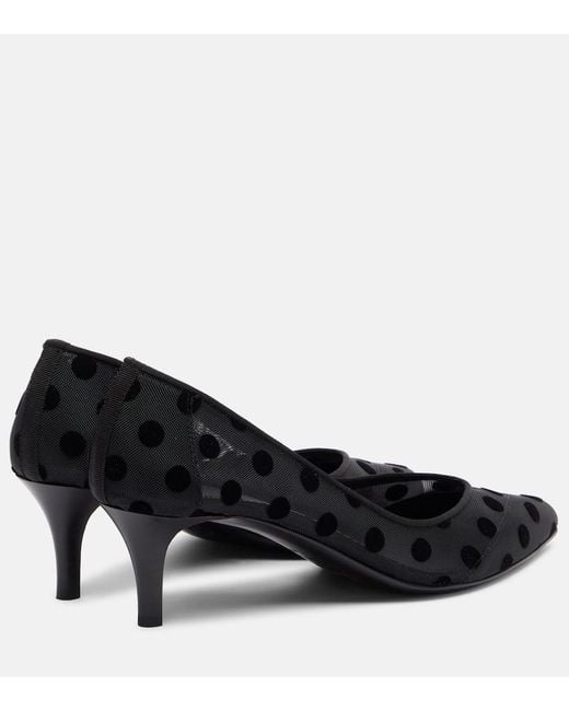 Isabel Marant Black Peleo 55 Polka-Dot Mesh Pumps