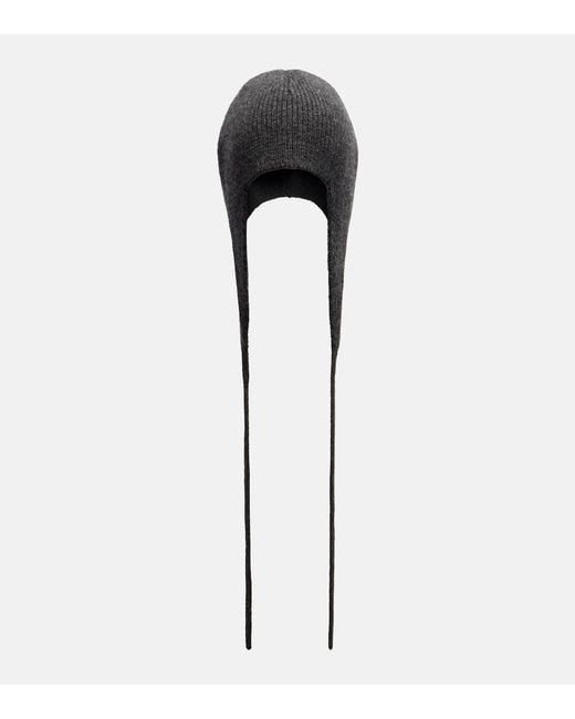 The Row Black Shiran Cashmere Beanie