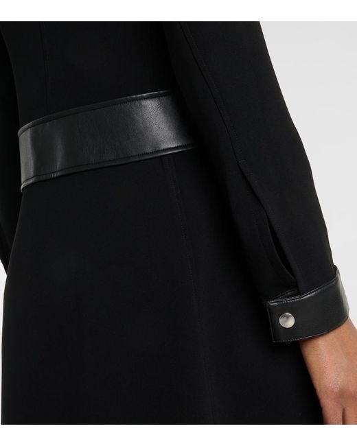 Proenza Schouler Black Joanne Crepe Midi Dress