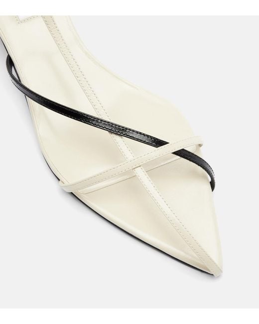 Jil Sander White Leather Sandals