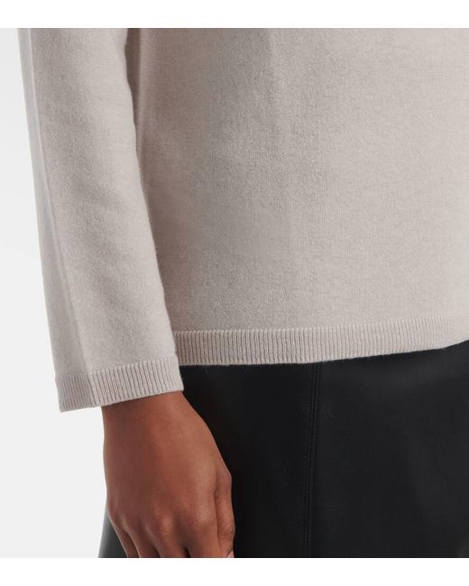 Max Mara White Treviso Wool Turtleneck Sweater