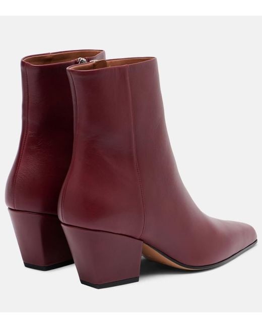 Paris Texas Purple Jane Leather Ankle Boots