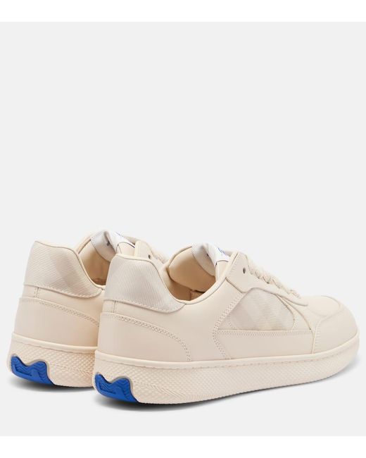 Burberry White Terrace Check Sneakers