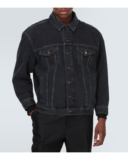 Veste En Jean Saint Laurent pour homme en coloris Black