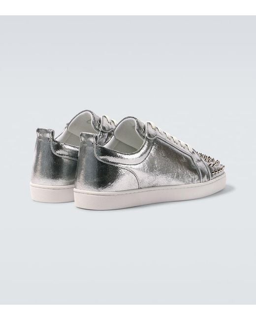 Christian Louboutin Sneakers Louis Junior Aus Metallic-Leder für Herren