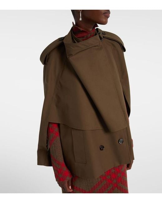 Burberry Brown Cape Aus Baumwolle