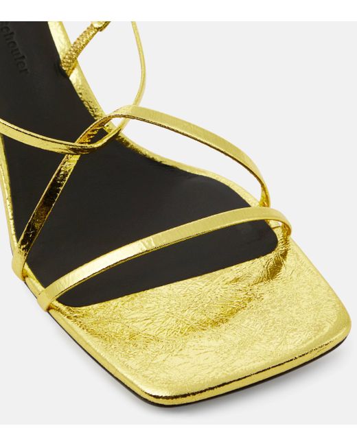 Sandales 60 en cuir Proenza Schouler en coloris Metallic