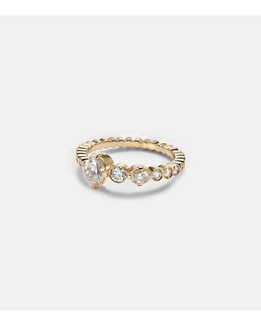 Sophie Bille Brahe White Ensemble De Sky 18Kt Ring With Diamonds