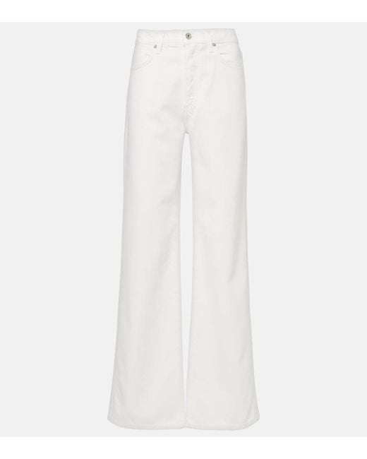 Citizens of Humanity White Annina High-Rise Wide-Leg Jeans