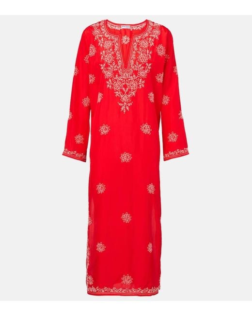 Caftano di Juliet Dunn in Red