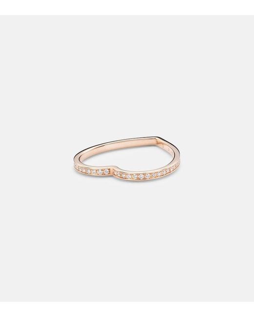 Repossi White Antifer 18Kt Rose Ring With Diamonds