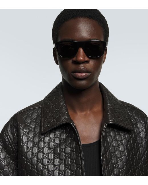 Gucci Brown Square Sunglasses for men