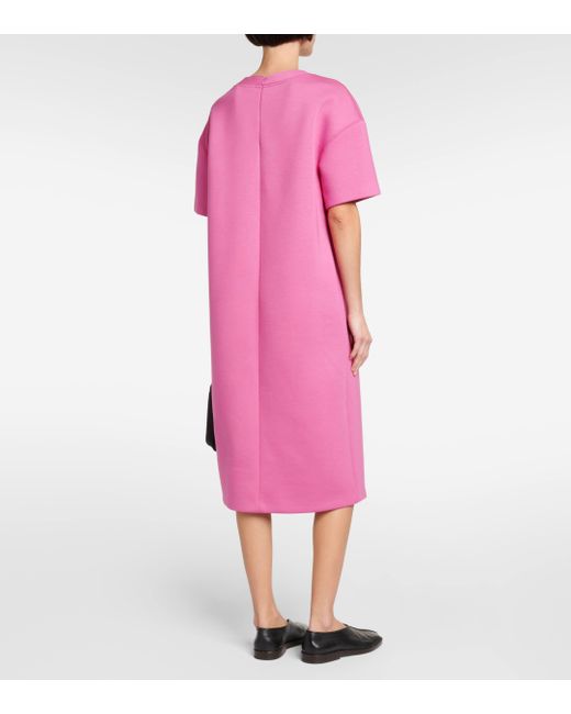 Max Mara Pink Califfo Jersey Midi Dress
