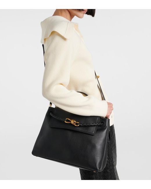 Bottega Veneta Black Tote Bag Ciao Ciao Medium Aus Leder