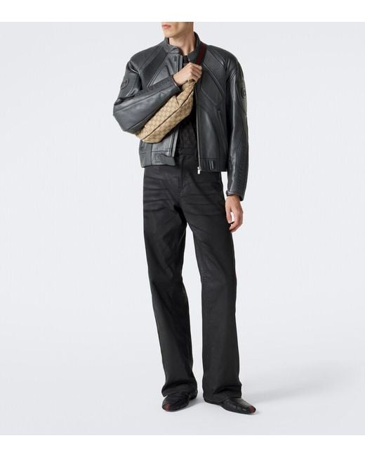 Gucci Black Gg Cotton Pique T-Shirt for men