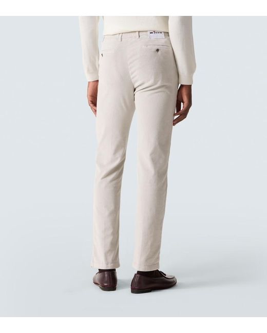 Kiton Hose Aus Cord in White für Herren
