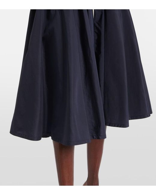 Prada Blue Re-Nylon Zip-Up Midi Skirt