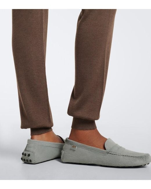 Tod's Brown Cashmere And Silk Sweatpants