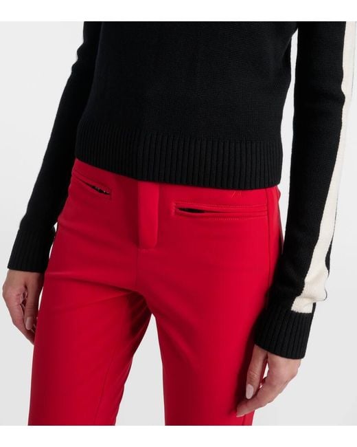 Perfect Moment Blue La Tour Wool Half-Zip Sweater