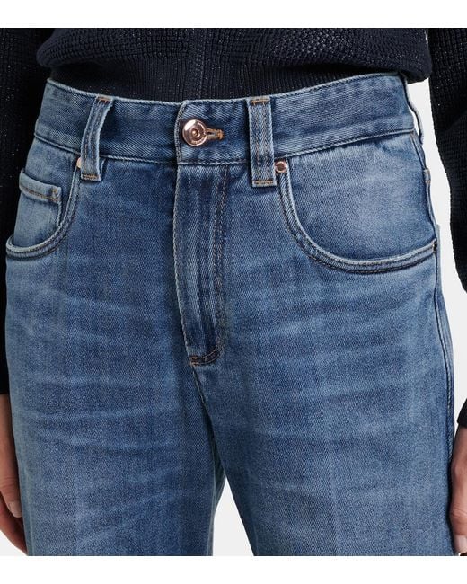 Brunello Cucinelli Blue Straight Jeans