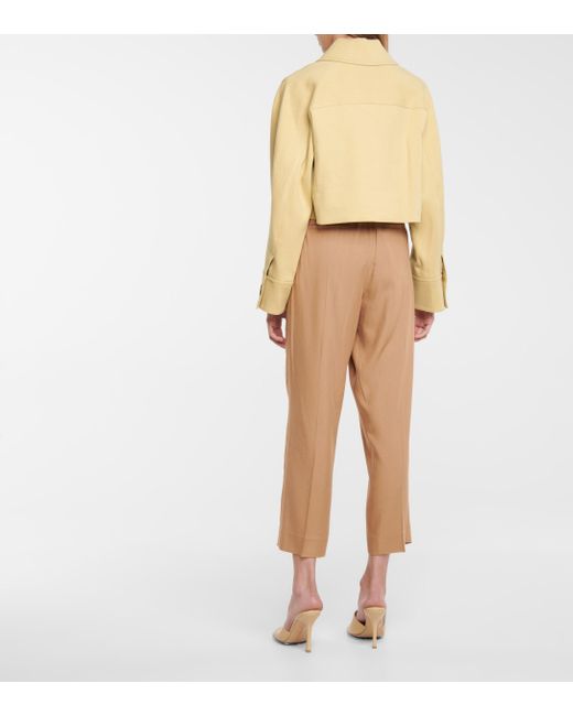 cropped cotton jacket