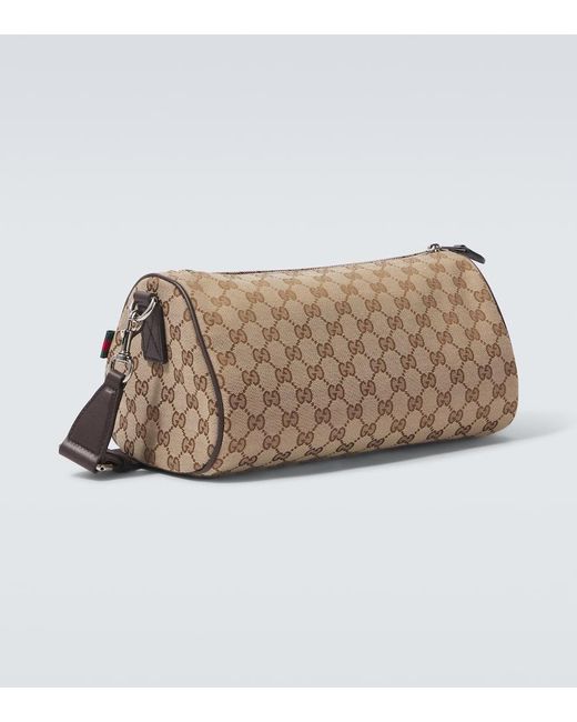 Gucci White Gg Canvas Small Crossbody Bag for men