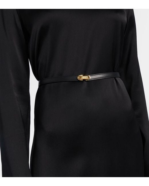 SAVETTE Black Symmetry Leather Belt