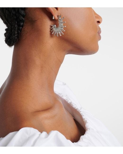 Jacquemus White Hippocampe Earrings