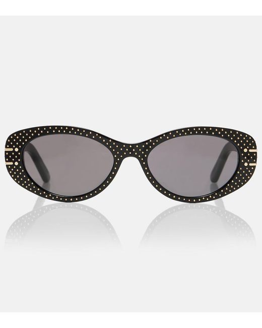 Occhiali Da Sole Cat-Eye Diorsignature B8U di Dior in Brown