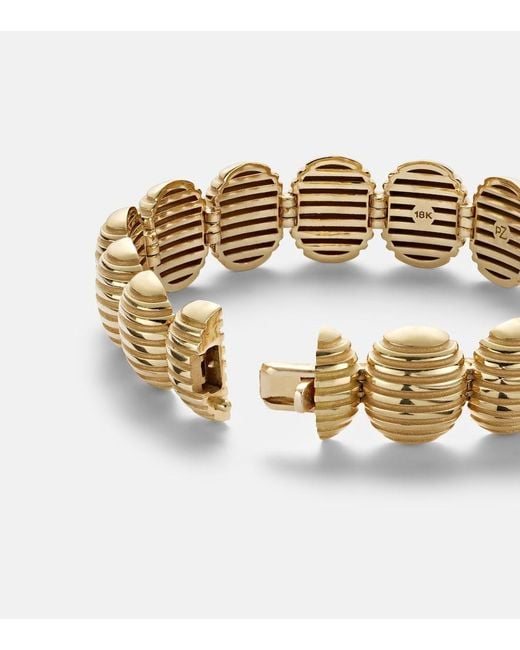 Pamela Zamore Metallic Isla Oval Link 18Kt Bracelet