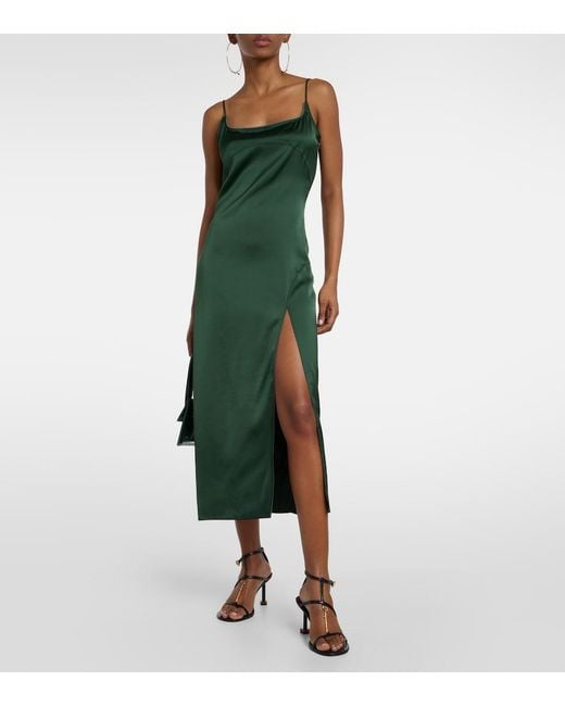 Jacquemus Green Notte Slip Dress