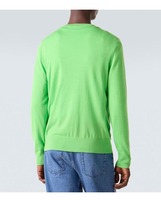 Gabriela Hearst Green Palco Wool Sweater for men