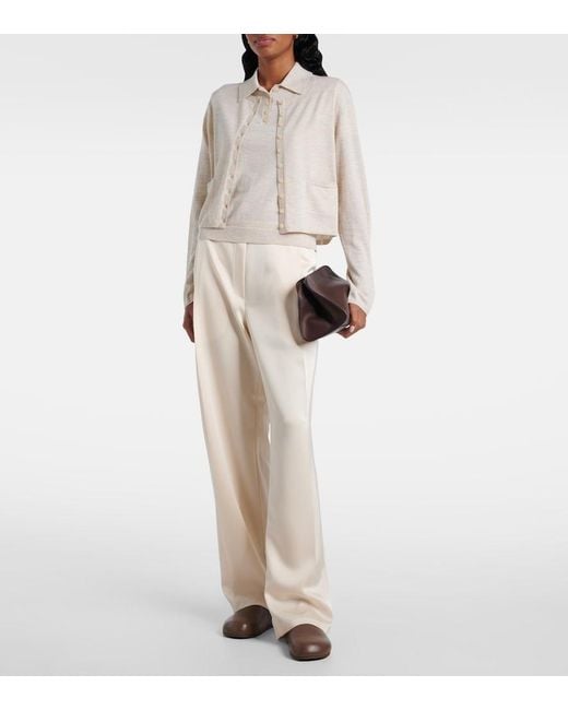 Leset Natural James Wool Cardigan