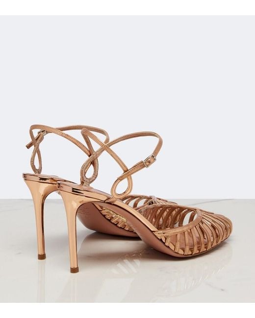 Aquazzura Pink Sweet Surrender Slingback Pumps