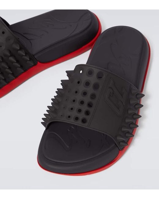 Christian Louboutin Pantoletten Take It Easy in Red für Herren