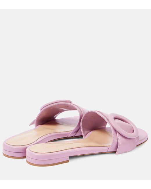 Sandali in pelle di Gianvito Rossi in Pink