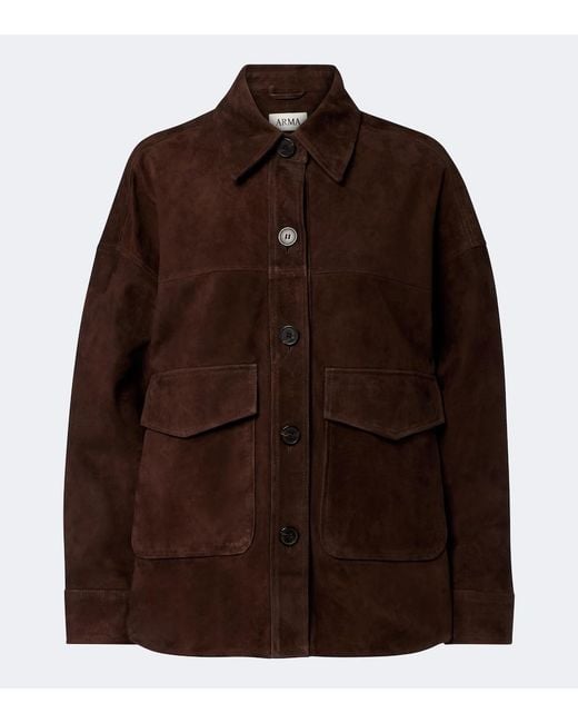 Arma Brown Kaylee Suede Shirt