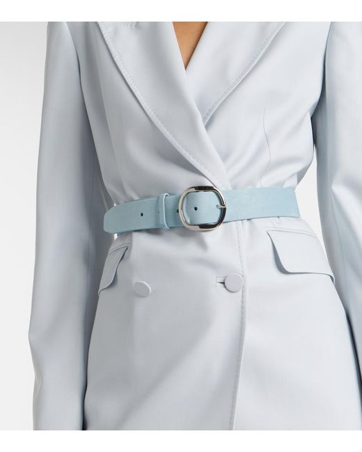 Gabriela Hearst Blue Elster Suede Belt