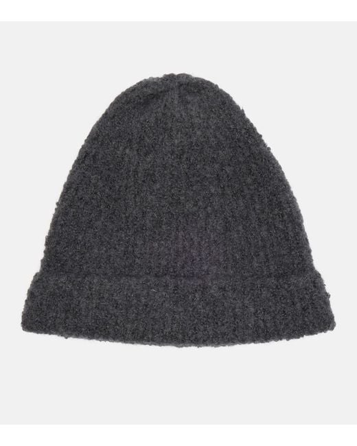 The Row Gray Leomir Cashmere, Alpaca, And Silk Beanie