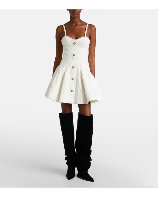 Balmain Black Suede Over-The-Knee Boots