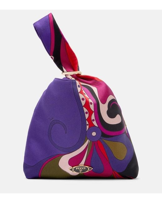 Borsa Orchidee di Emilio Pucci in Purple