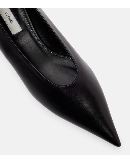 Totême Black Leather Pumps