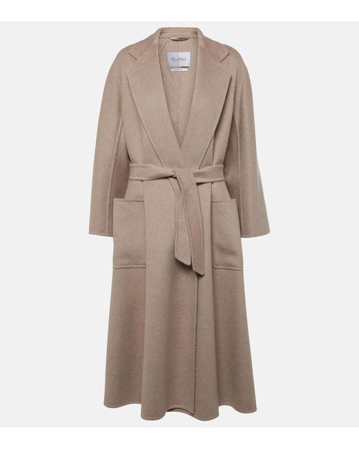 Max Mara Natural Mantel Aus Kaschmir